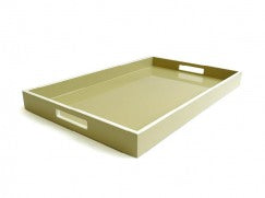 Serving Tray Taupe Lacquer Collection ( Sold as is)